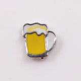 100pcs Mixed Floating Charms For Locket Heart Mom Birthstone Flower