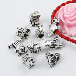 100pcs Tibetan Silver Animal Bead for European Bracelets