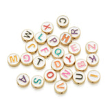 100pcs Mixed Letter Round Spacer Beads for Jewelry Making DIY