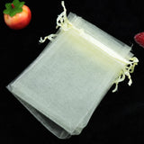 100pcs Multicolor Organza Jewelry Pouches Drawstring Gift Bags 7x9cm 8x10cm 9x12