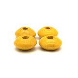 100pcs Natural Abacus Flat Wooden Charm Beads 3x6-6x12mm