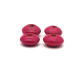100pcs Natural Abacus Flat Wooden Charm Beads 3x6-6x12mm