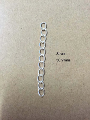 100pcs Necklace Extension Chain Bulk Tail Extender For DIY Jewelry Making