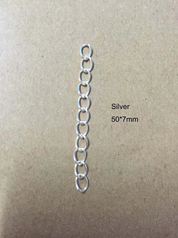 100pcs Necklace Extension Chain Bulk Tail Extender For DIY Jewelry Making