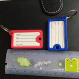 100pcs Rectangular Key Card Crystal Plastic Key ID Label Tags Card