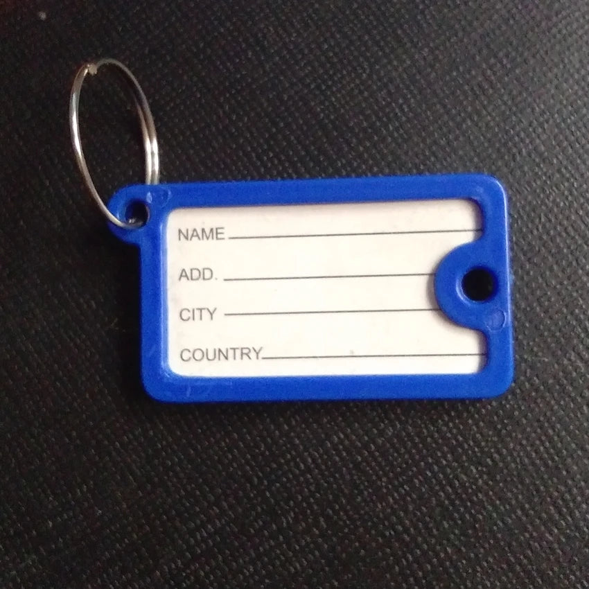 100pcs Rectangular Key Card Crystal Plastic Key ID Label Tags Card