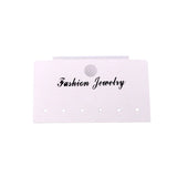 100pcs Plastic Earrings Cards Jewelry Display Packaging Tags 3x5.5cm