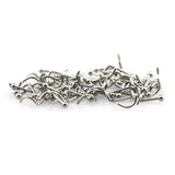 100pcs Stainless Steel Nose Stud Piercing L Shape Screw Nose Ring