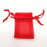100pcs Organza Drawstring Bag Jewelry Packaging Wedding Party Decoration