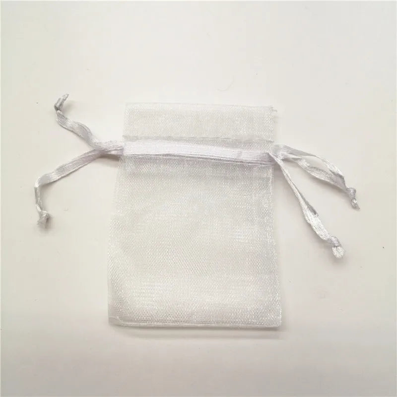 100pcs Organza Drawstring Bag Jewelry Packaging Wedding Party Decoration