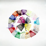 100pcs Organza Drawstring Bag Jewelry Packaging Wedding Party Decoration