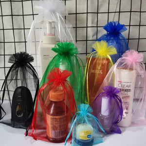 100pcs Organza Gift Bags Drawstring Pouches Jewelry Bags