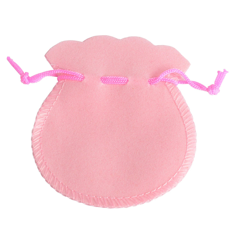 100 Pink Velvet Pouch Drawstring Jewelry Bags Xmas Wedding Party Gift Bags