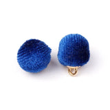 100pcs Plush Fur Hair Ball Beads Charms for DIY Pompom Necklace Pendant