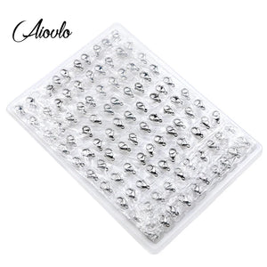 100pcs Stainless Steel Lobster Clasps for Necklace & Bracelet Chain Making