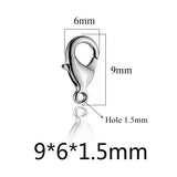 100pcs Stainless Steel Lobster Clasps for Necklace & Bracelet Chain Making