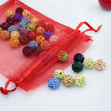 100pcs Red Darwalbe Organza Bags 5x7cm Wedding Favour Gift Pouch