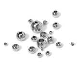 100pcs Stainless Steel Bead Metal Ball Spacer Beads for Jewelry Making