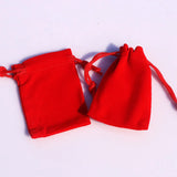 100pcs Royal Blue/Red Velvet Bag 5x7cm Mini Ring Earrings Pouches Jewelry Bags