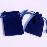 100pcs Royal Blue/Red Velvet Bag 5x7cm Mini Ring Earrings Pouches Jewelry Bags