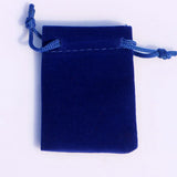100pcs Royal Blue/Red Velvet Bag 5x7cm Mini Ring Earrings Pouches Jewelry Bags