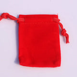 100pcs Royal Blue/Red Velvet Bag 5x7cm Mini Ring Earrings Pouches Jewelry Bags