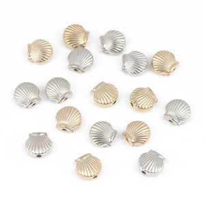 100pcs CCB Acrylic Beads Silver Spacer Charms DIY Jewelry Making