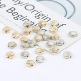 100pcs CCB Acrylic Beads Silver Spacer Charms DIY Jewelry Making