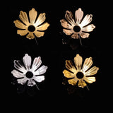 100pcs Silver Plated Flower Bead Caps for Jewelry Making DIY