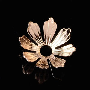 100pcs Silver Plated Flower Bead Caps for Jewelry Making DIY