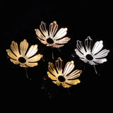 100pcs Silver Plated Flower Bead Caps for Jewelry Making DIY