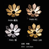 100pcs Silver Plated Flower Bead Caps for Jewelry Making DIY