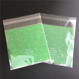 100pcs Skyblue Pink Self Adhesive Cookie Packaging Bag 10*10cm