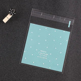 100pcs Skyblue Pink Self Adhesive Cookie Packaging Bag 10*10cm