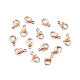 100pcs Stainless Steel Lobster Clasp Hooks for Necklace&Bracelet Chain