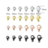 100pcs Stainless Steel Lobster Clasp Hooks for Necklace&Bracelet Chain