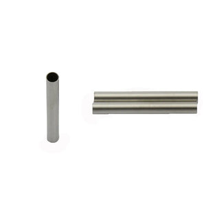 100pcs Stainless Steel Tube Beads 10-30mm Length, 1.5-3mm Hole Hypoallergenic