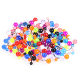 100pcs Steel Colorful Sexy Belly Bars Body Piercing Button Ring Navel Barbell