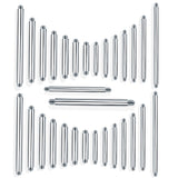 100pcs Steel Straight Barbell Earring Studs Tongue Ring 14G 16G Accessories