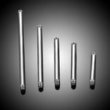 100pcs Steel Straight Barbell Earring Studs Tongue Ring 14G 16G Accessories