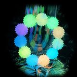 100pcs Luminous Silicone Daisy Beads Glow-In-The-Dark for Jewelry Making