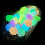100pcs Luminous Silicone Daisy Beads Glow-In-The-Dark for Jewelry Making