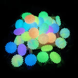100pcs Luminous Silicone Daisy Beads Glow-In-The-Dark for Jewelry Making