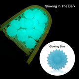 100pcs Luminous Silicone Daisy Beads Glow-In-The-Dark for Jewelry Making