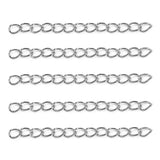 100pcs Tail Chains Extension Chain For Jewelry Making DIY Bracelets Necklace