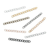 100pcs Tail Chains Extension Chain For Jewelry Making DIY Bracelets Necklace