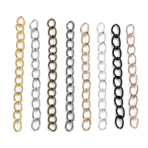 100pcs Tail Chains Extension Chain For Jewelry Making DIY Bracelets Necklace