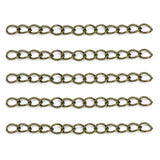 100pcs Tail Chains Extension Chain For Jewelry Making DIY Bracelets Necklace