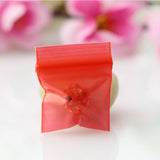 100pcs Red Ziplock Seal Plastic Bags 3x4cm Packaging For Coin Candy