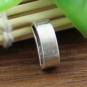 100pcs Tibetan Silver Slider Beads DIY Accessory 15x6mm